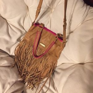 Large Steve Madden fringe purse
